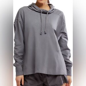Gray Women's Hoodie Top